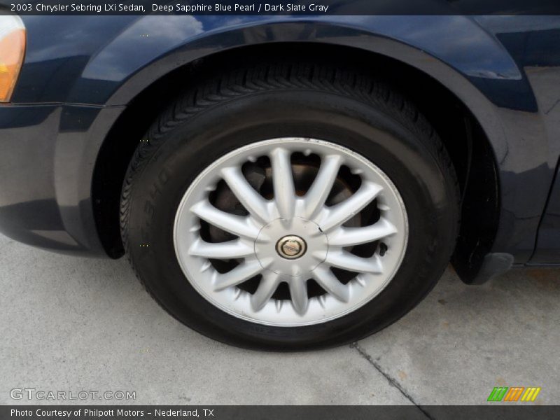 Deep Sapphire Blue Pearl / Dark Slate Gray 2003 Chrysler Sebring LXi Sedan