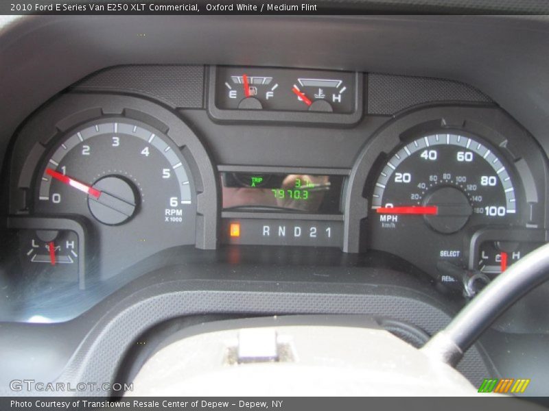Oxford White / Medium Flint 2010 Ford E Series Van E250 XLT Commericial