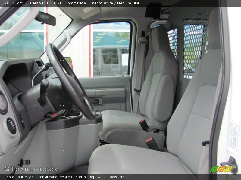 Oxford White / Medium Flint 2010 Ford E Series Van E250 XLT Commericial