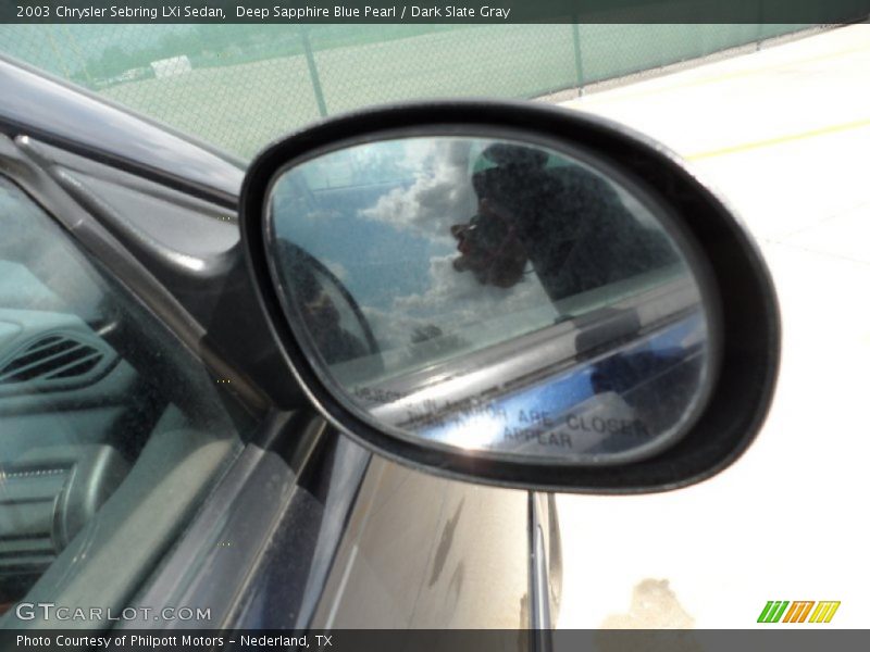 Deep Sapphire Blue Pearl / Dark Slate Gray 2003 Chrysler Sebring LXi Sedan
