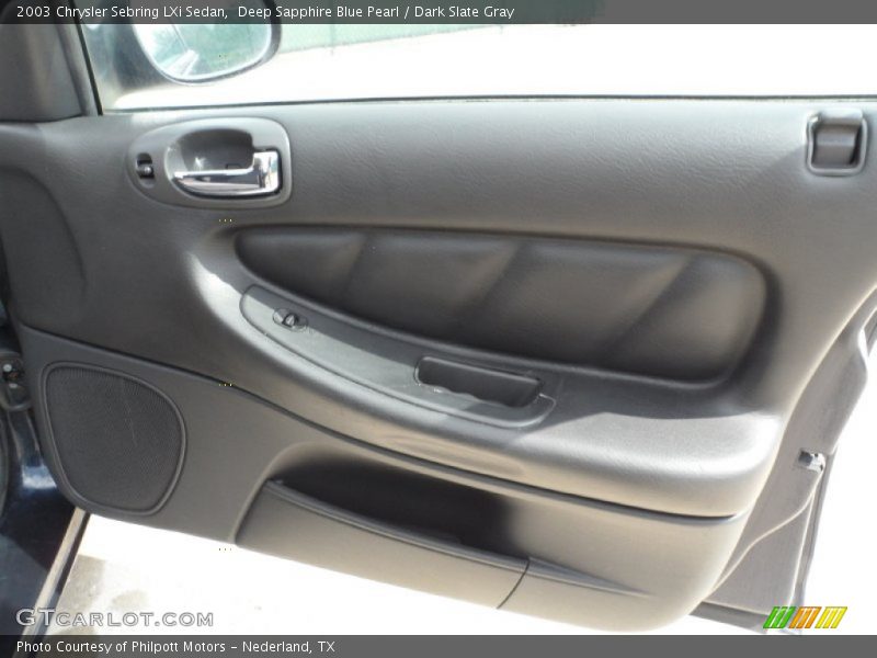 Deep Sapphire Blue Pearl / Dark Slate Gray 2003 Chrysler Sebring LXi Sedan