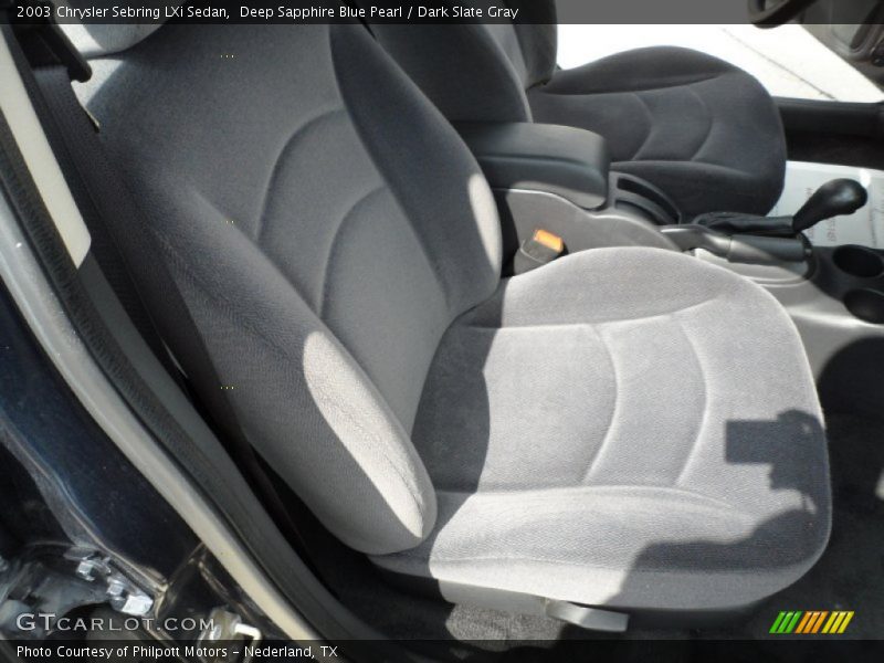 Deep Sapphire Blue Pearl / Dark Slate Gray 2003 Chrysler Sebring LXi Sedan
