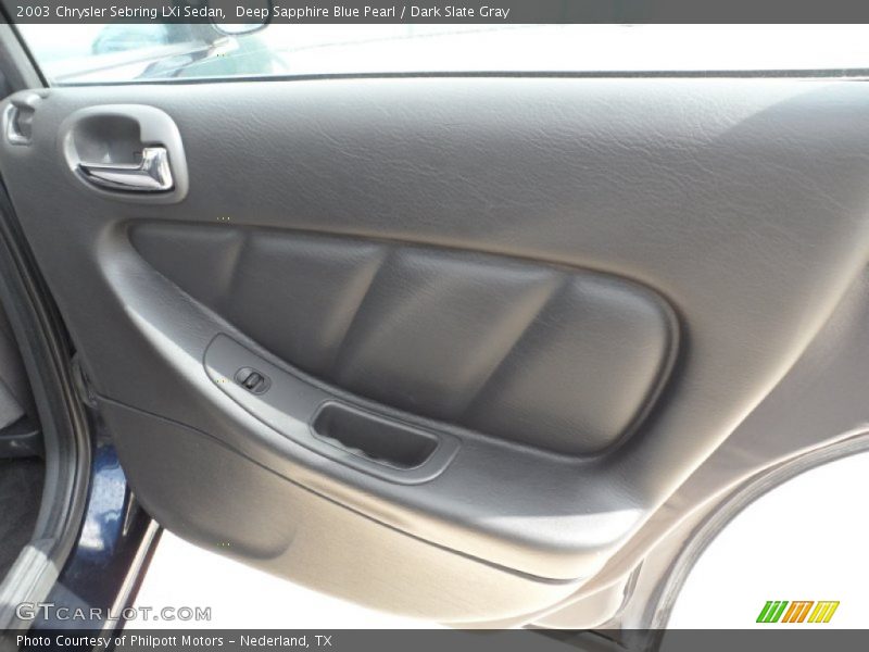 Deep Sapphire Blue Pearl / Dark Slate Gray 2003 Chrysler Sebring LXi Sedan