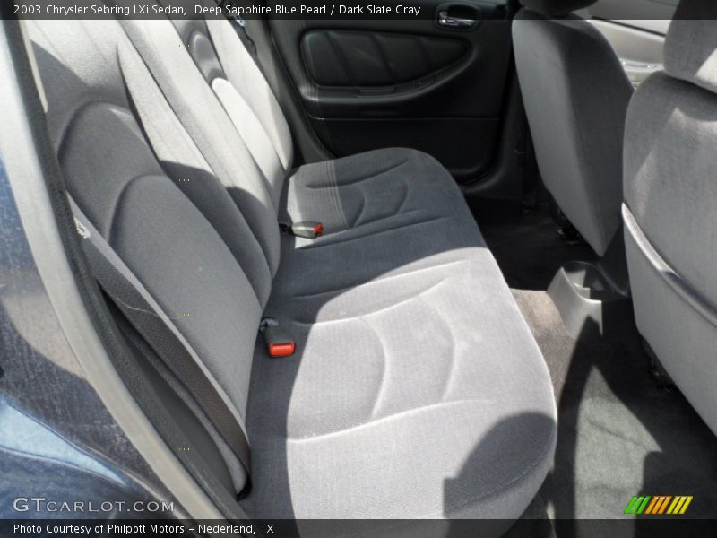 Deep Sapphire Blue Pearl / Dark Slate Gray 2003 Chrysler Sebring LXi Sedan