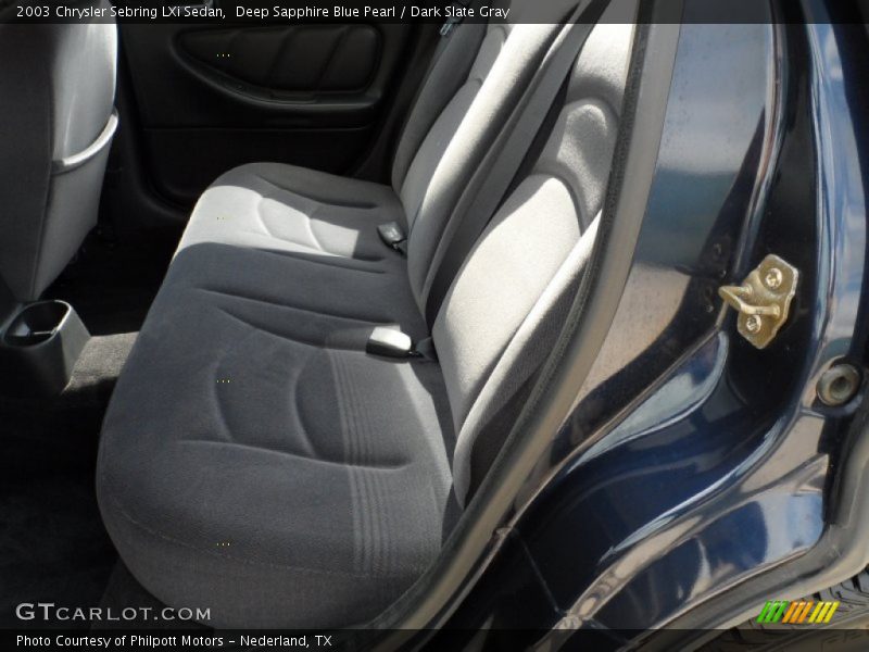 Deep Sapphire Blue Pearl / Dark Slate Gray 2003 Chrysler Sebring LXi Sedan