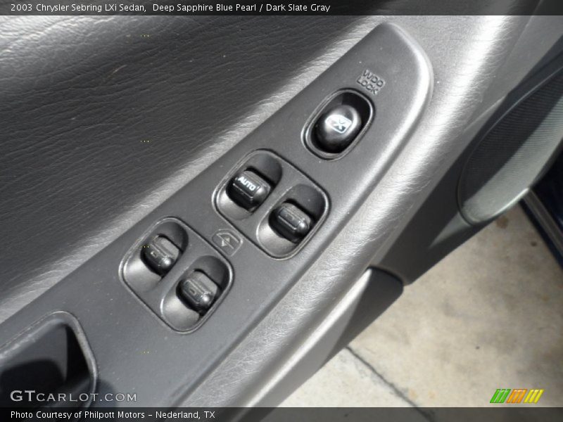 Deep Sapphire Blue Pearl / Dark Slate Gray 2003 Chrysler Sebring LXi Sedan