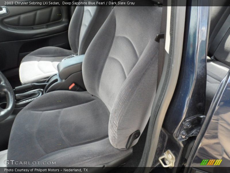 Deep Sapphire Blue Pearl / Dark Slate Gray 2003 Chrysler Sebring LXi Sedan