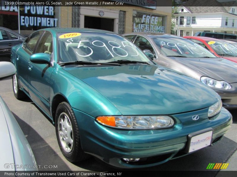 Jade Green Metallic / Pewter Gray 1999 Oldsmobile Alero GL Sedan
