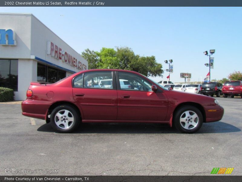 Redfire Metallic / Gray 2002 Chevrolet Malibu LS Sedan