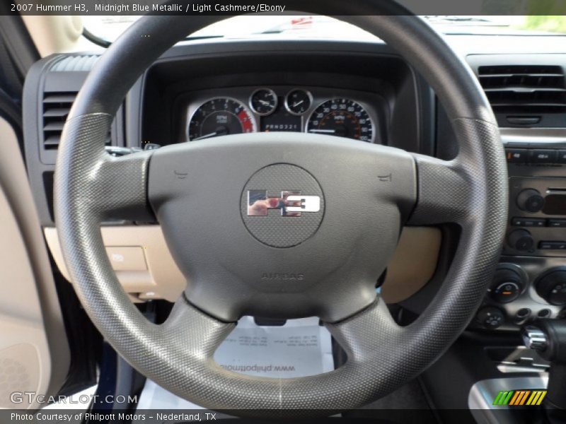 Midnight Blue Metallic / Light Cashmere/Ebony 2007 Hummer H3