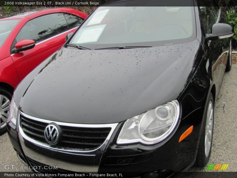 Black Uni / Cornsilk Beige 2008 Volkswagen Eos 2.0T