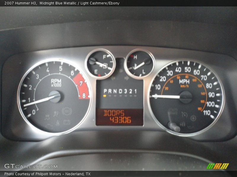 Midnight Blue Metallic / Light Cashmere/Ebony 2007 Hummer H3