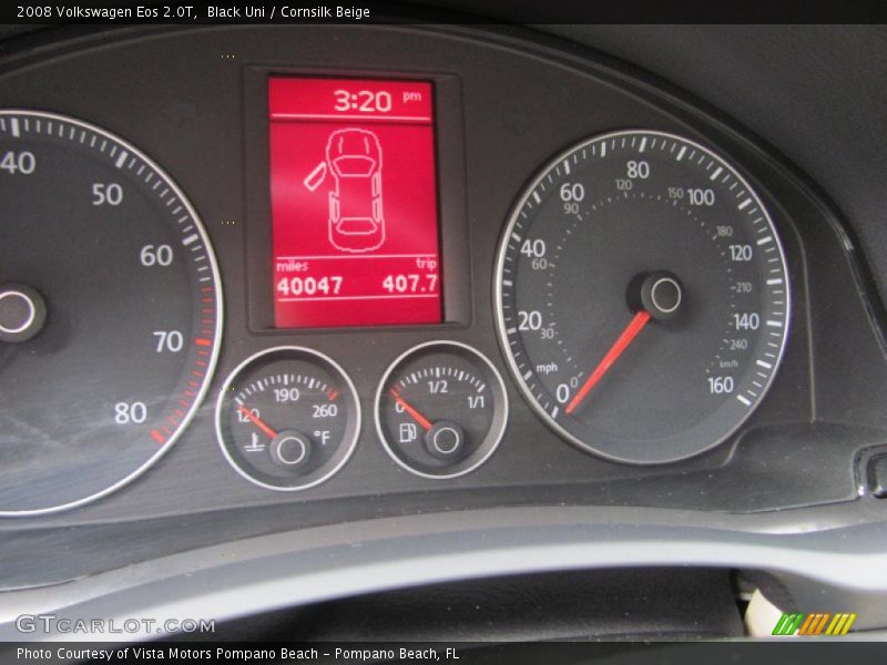 Black Uni / Cornsilk Beige 2008 Volkswagen Eos 2.0T