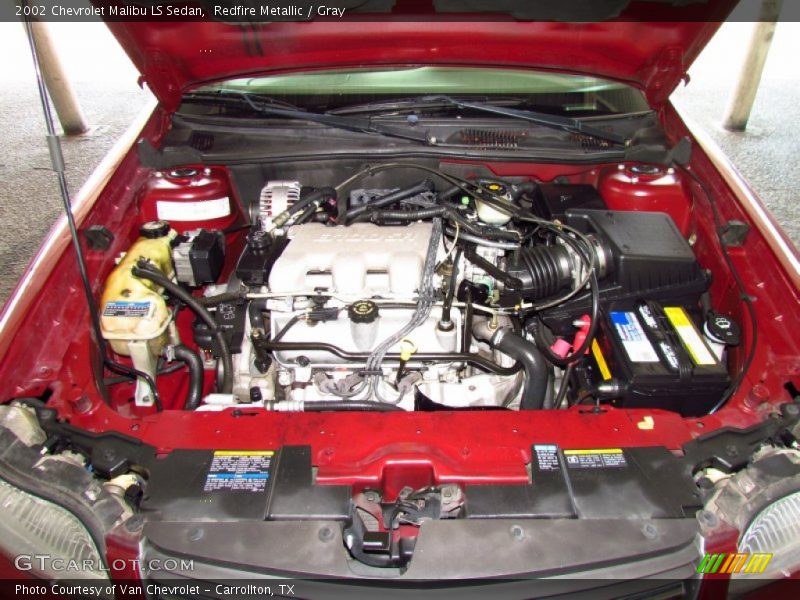 Redfire Metallic / Gray 2002 Chevrolet Malibu LS Sedan