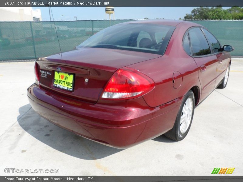 Merlot Metallic / Medium/Dark Flint 2007 Ford Taurus SEL