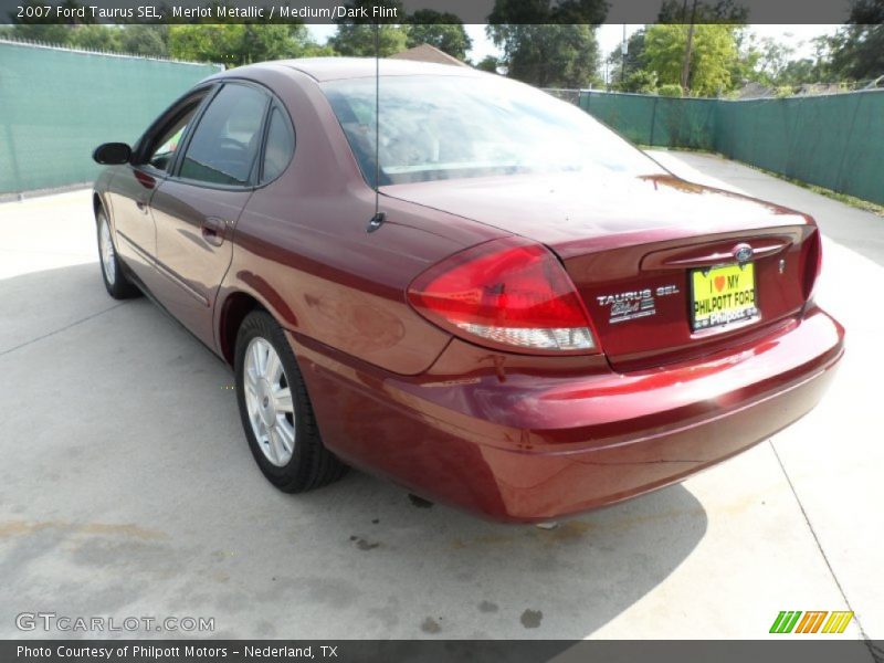 Merlot Metallic / Medium/Dark Flint 2007 Ford Taurus SEL