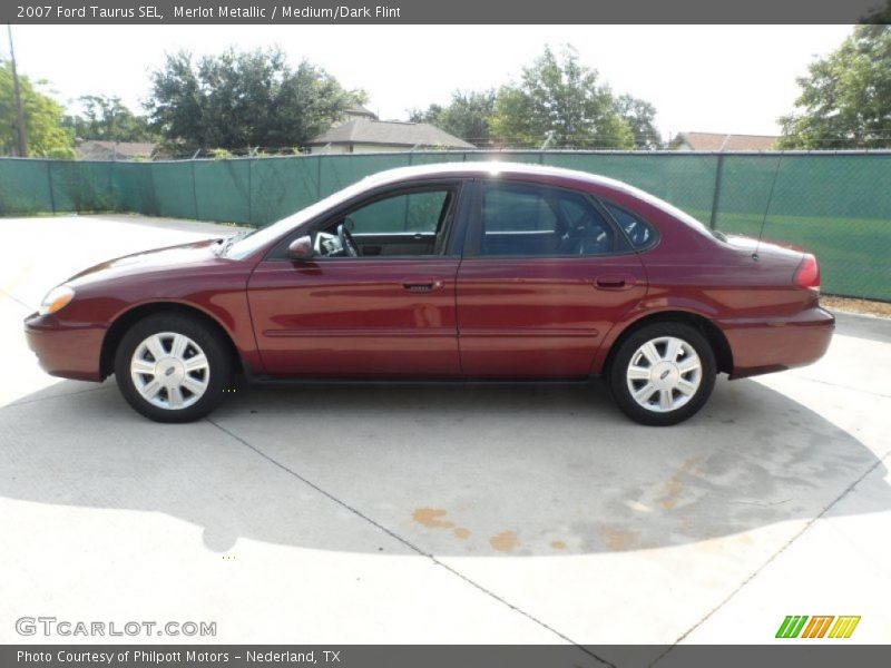 Merlot Metallic / Medium/Dark Flint 2007 Ford Taurus SEL