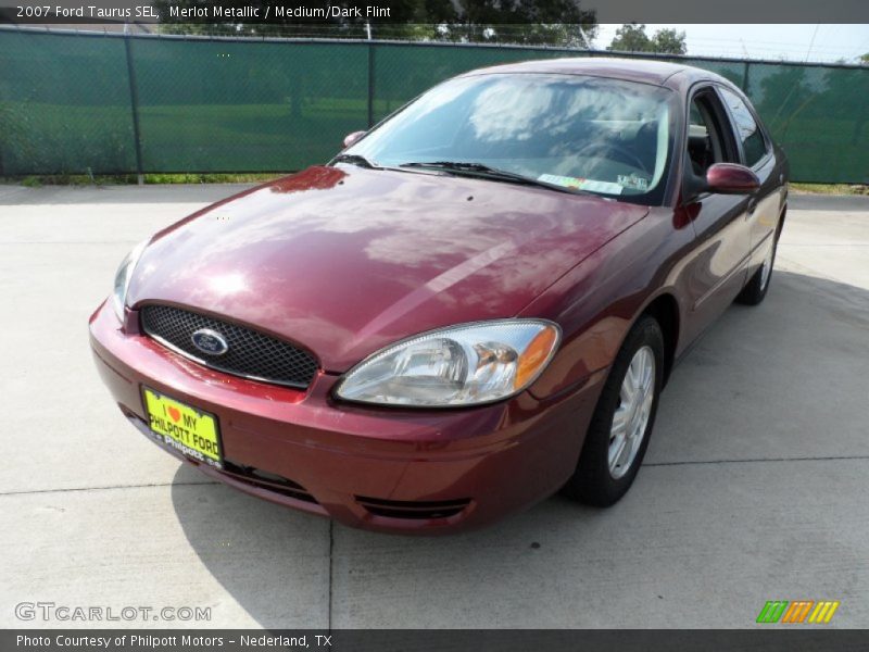 Merlot Metallic / Medium/Dark Flint 2007 Ford Taurus SEL