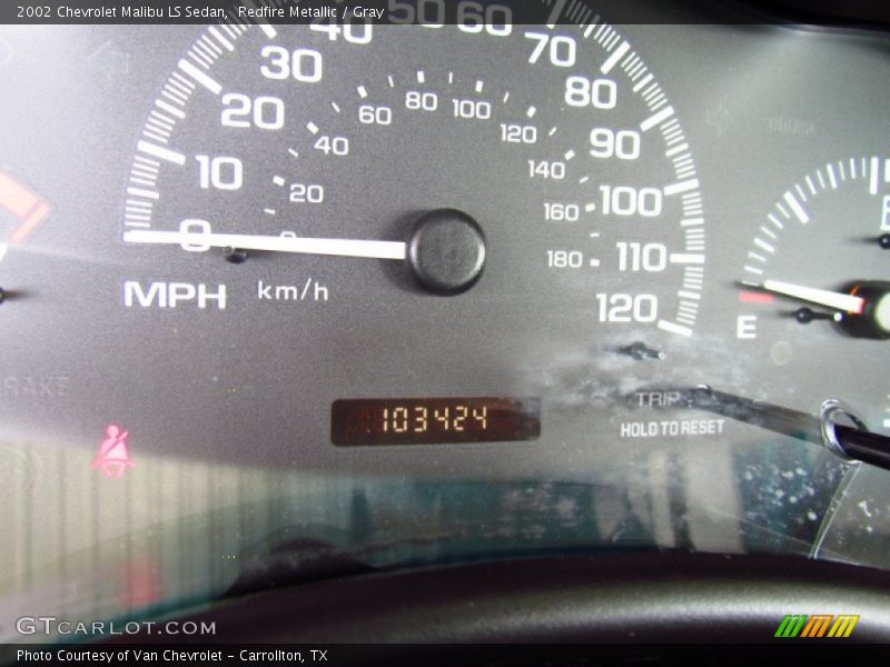 Redfire Metallic / Gray 2002 Chevrolet Malibu LS Sedan