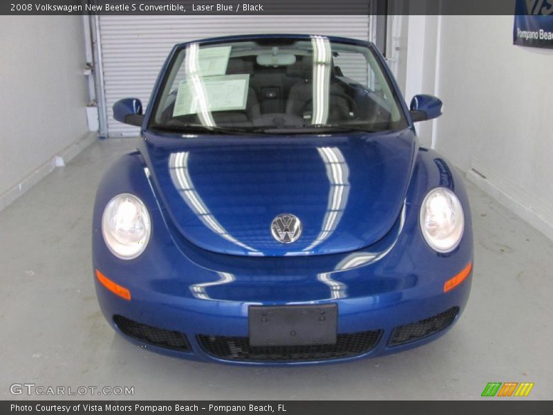 Laser Blue / Black 2008 Volkswagen New Beetle S Convertible