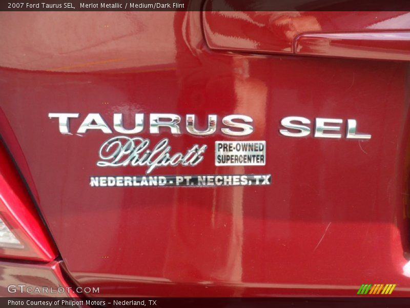 Merlot Metallic / Medium/Dark Flint 2007 Ford Taurus SEL