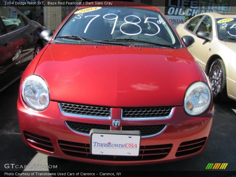 Blaze Red Pearlcoat / Dark Slate Gray 2004 Dodge Neon SXT