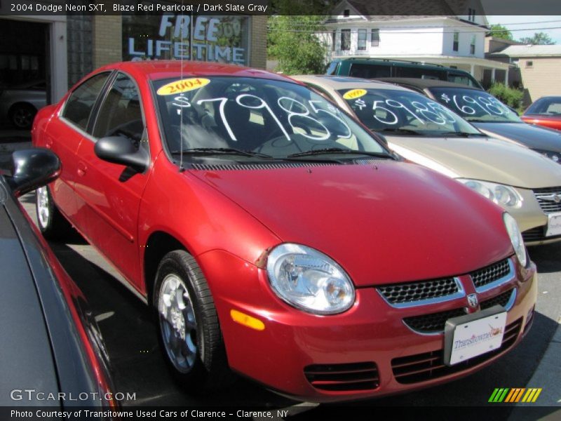 Blaze Red Pearlcoat / Dark Slate Gray 2004 Dodge Neon SXT