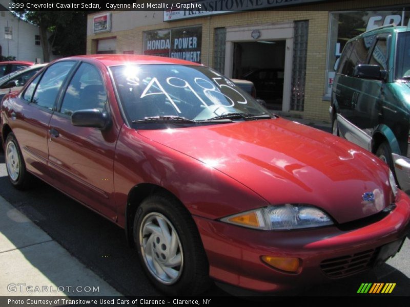 Cayenne Red Metallic / Graphite 1999 Chevrolet Cavalier Sedan