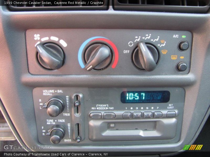 Controls of 1999 Cavalier Sedan