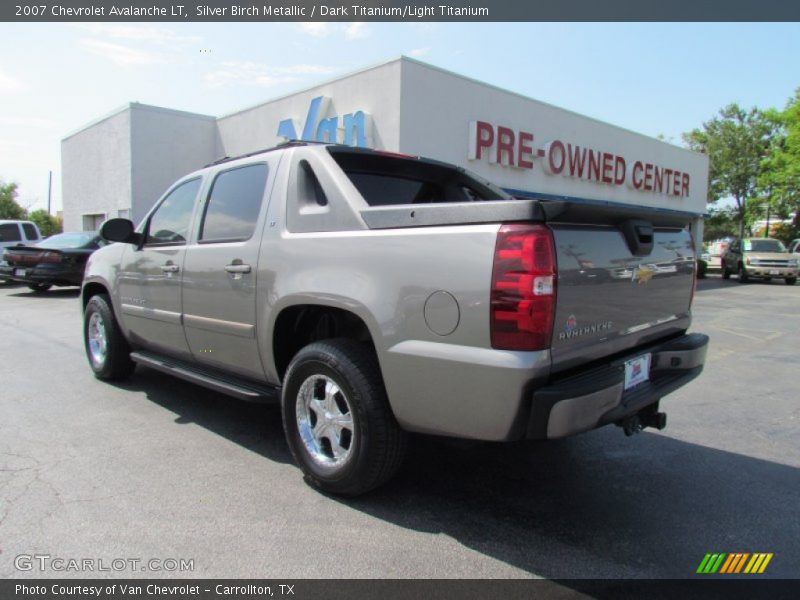 Silver Birch Metallic / Dark Titanium/Light Titanium 2007 Chevrolet Avalanche LT