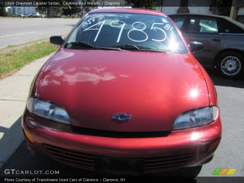 Cayenne Red Metallic / Graphite 1999 Chevrolet Cavalier Sedan