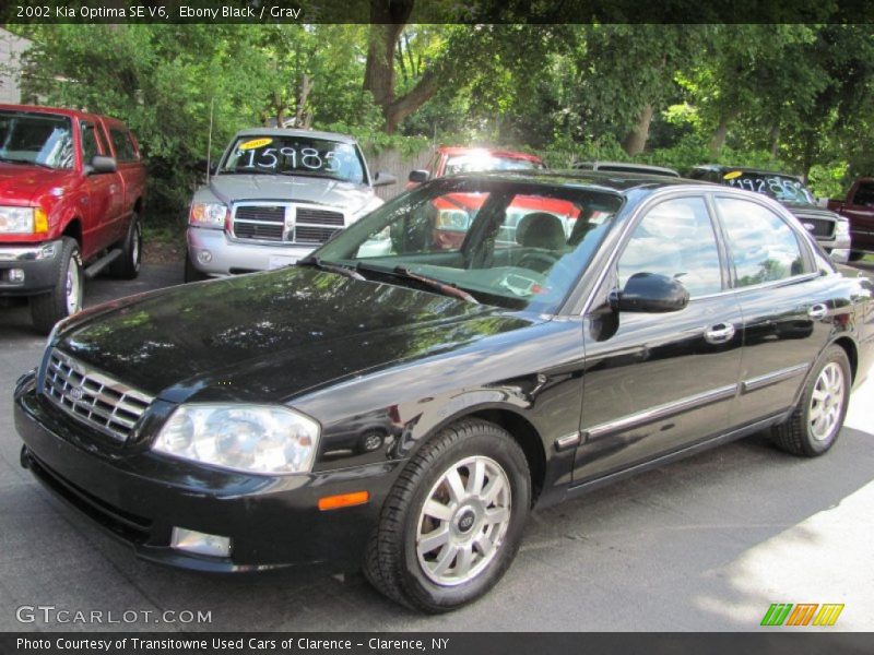 Ebony Black / Gray 2002 Kia Optima SE V6
