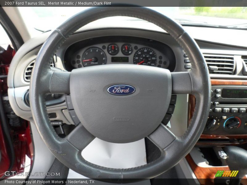 Merlot Metallic / Medium/Dark Flint 2007 Ford Taurus SEL
