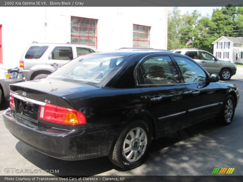 Ebony Black / Gray 2002 Kia Optima SE V6