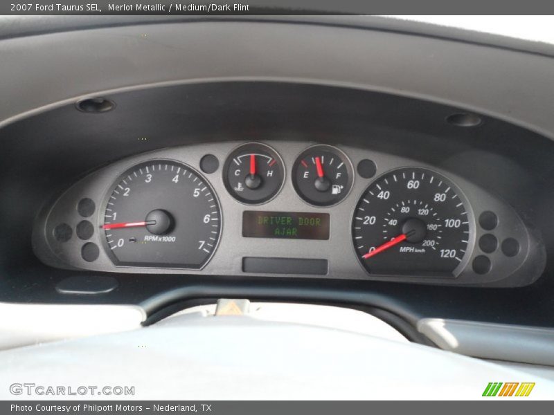 Merlot Metallic / Medium/Dark Flint 2007 Ford Taurus SEL