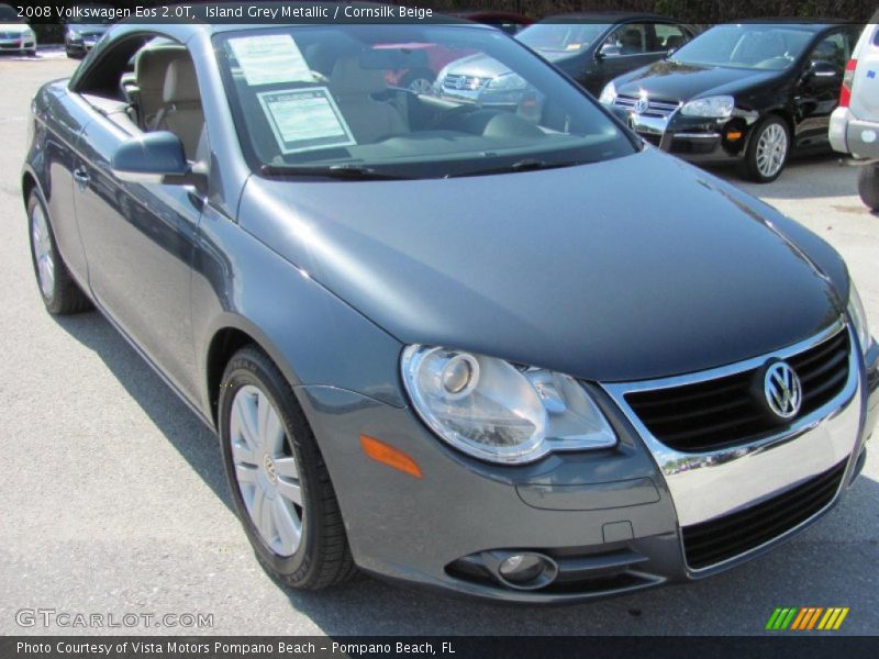 Island Grey Metallic / Cornsilk Beige 2008 Volkswagen Eos 2.0T