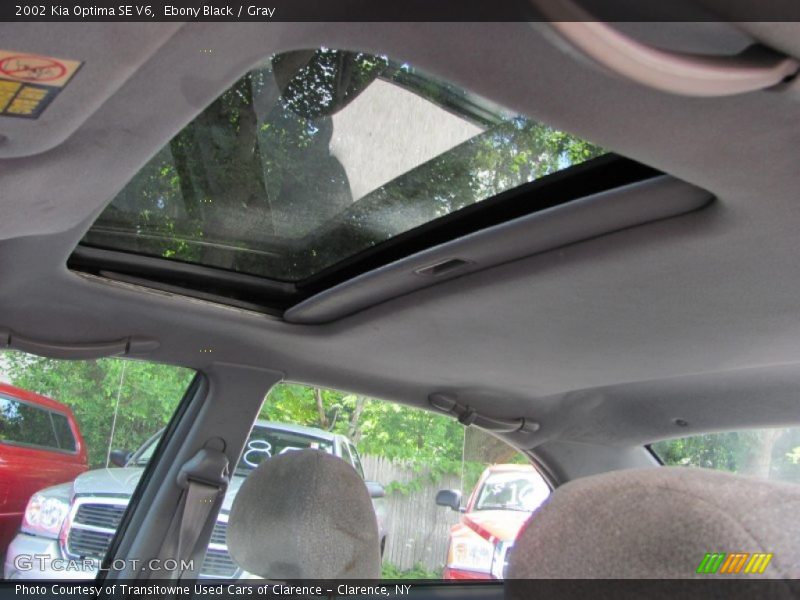 Ebony Black / Gray 2002 Kia Optima SE V6