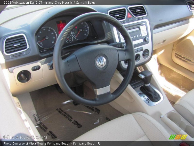 Island Grey Metallic / Cornsilk Beige 2008 Volkswagen Eos 2.0T