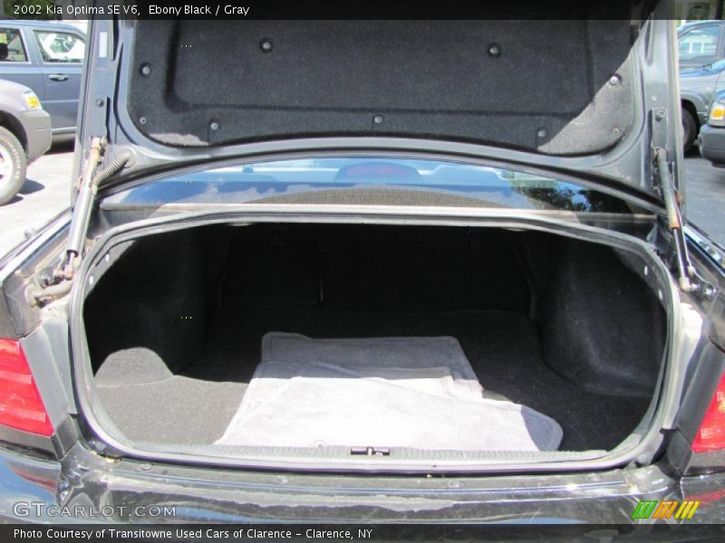 Ebony Black / Gray 2002 Kia Optima SE V6