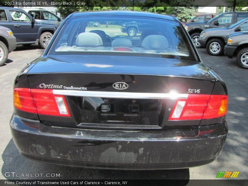 Ebony Black / Gray 2002 Kia Optima SE V6