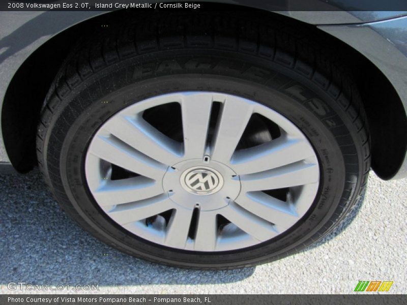 Island Grey Metallic / Cornsilk Beige 2008 Volkswagen Eos 2.0T