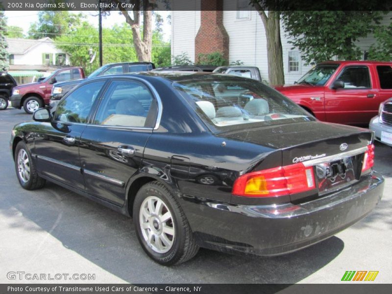 Ebony Black / Gray 2002 Kia Optima SE V6