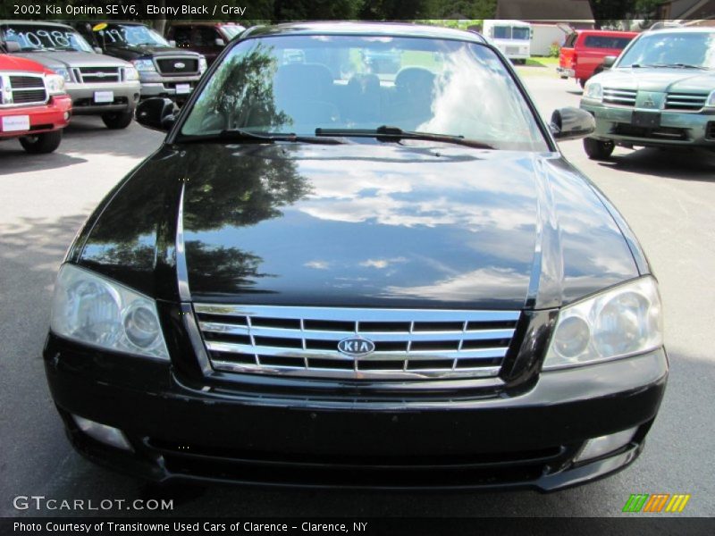 Ebony Black / Gray 2002 Kia Optima SE V6