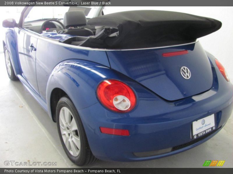 Laser Blue / Black 2008 Volkswagen New Beetle S Convertible