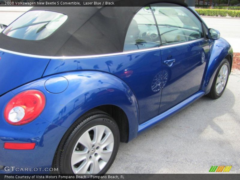 Laser Blue / Black 2008 Volkswagen New Beetle S Convertible