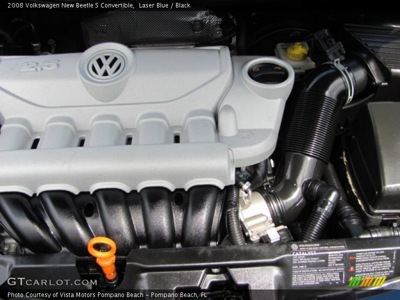 Laser Blue / Black 2008 Volkswagen New Beetle S Convertible