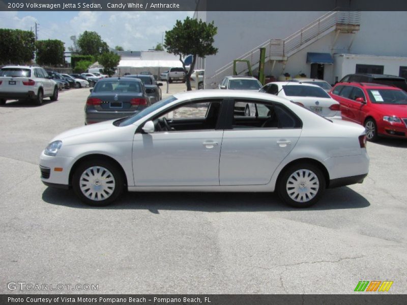 Candy White / Anthracite 2009 Volkswagen Jetta S Sedan