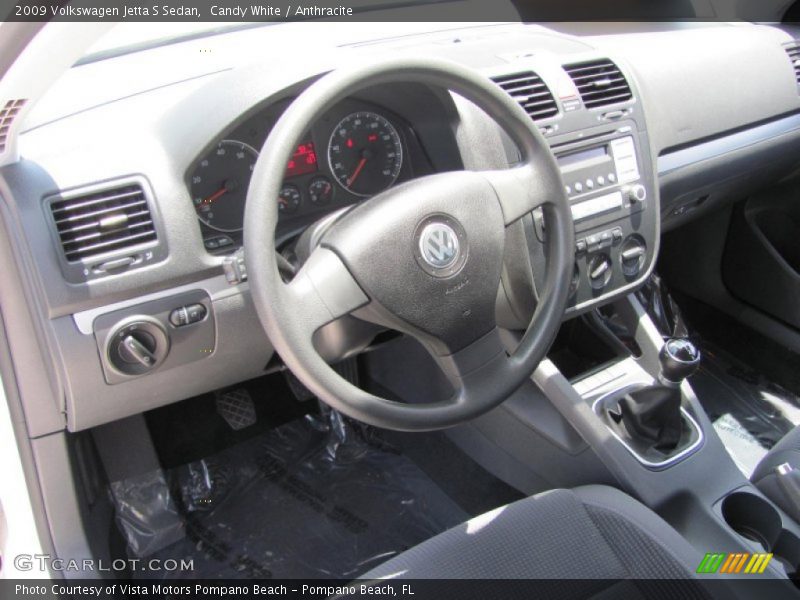 Candy White / Anthracite 2009 Volkswagen Jetta S Sedan