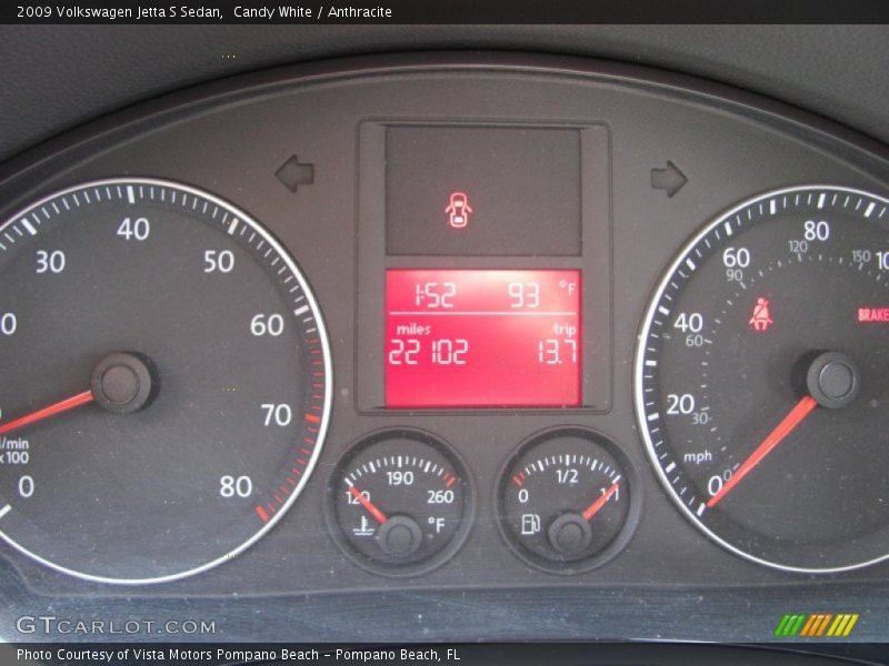 Candy White / Anthracite 2009 Volkswagen Jetta S Sedan