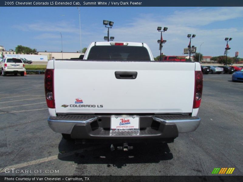 Summit White / Very Dark Pewter 2005 Chevrolet Colorado LS Extended Cab